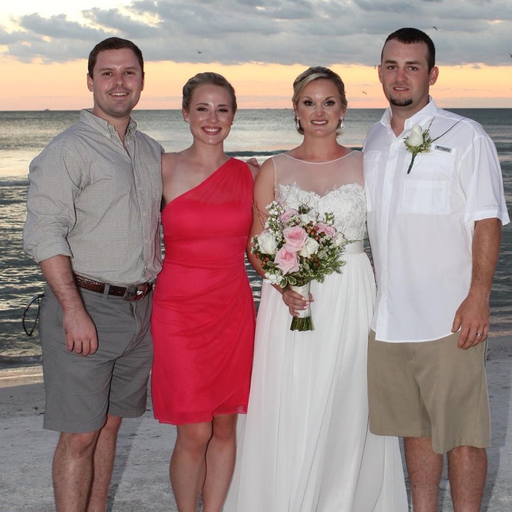 One Shoulder Illusion bridesmaid dress